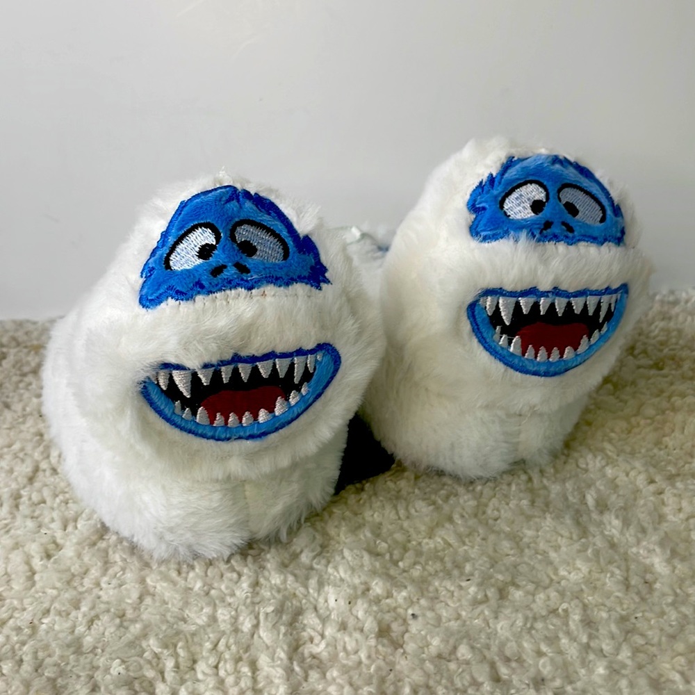 Rudolph The Red Nose Reindeer Snowman Slippers Youth Size 3 New